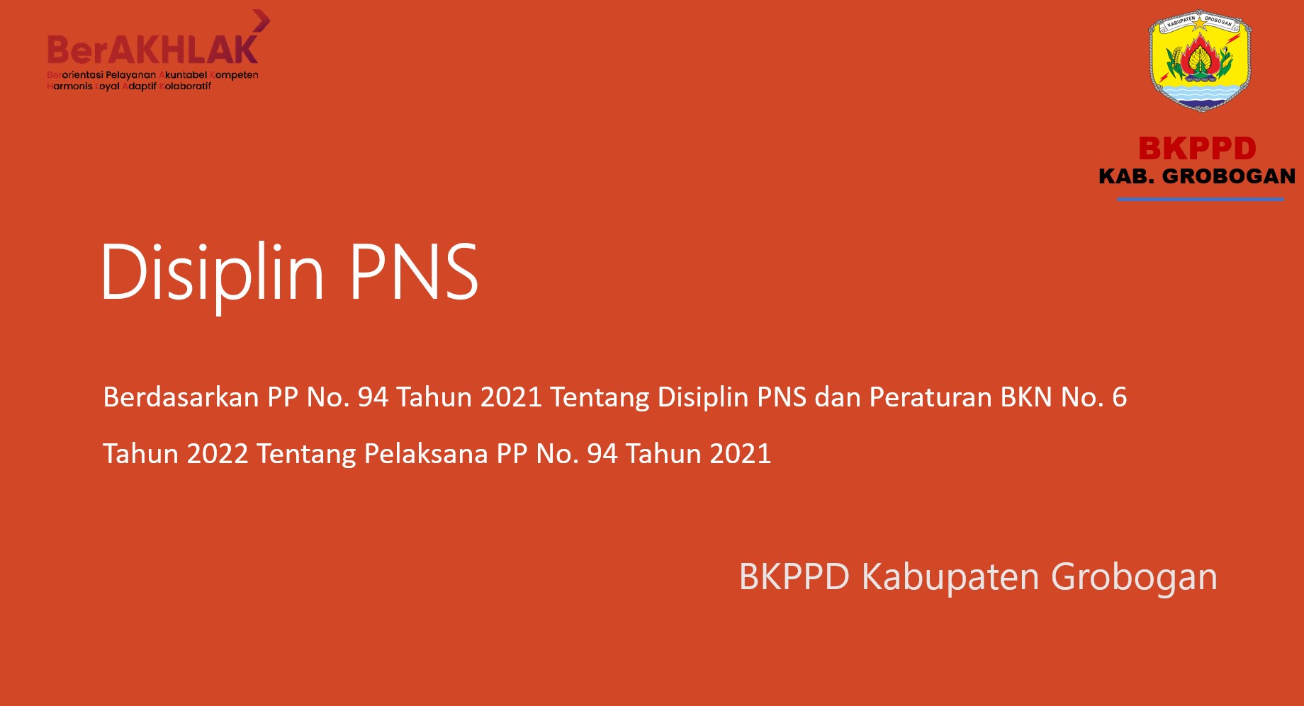Pelatihan Disiplin PNS